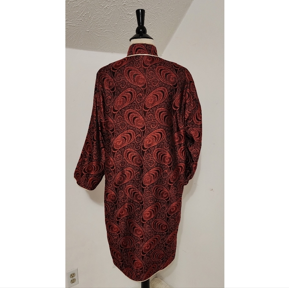 Red Metallic Brocade Jacket - Picture 4 of 13